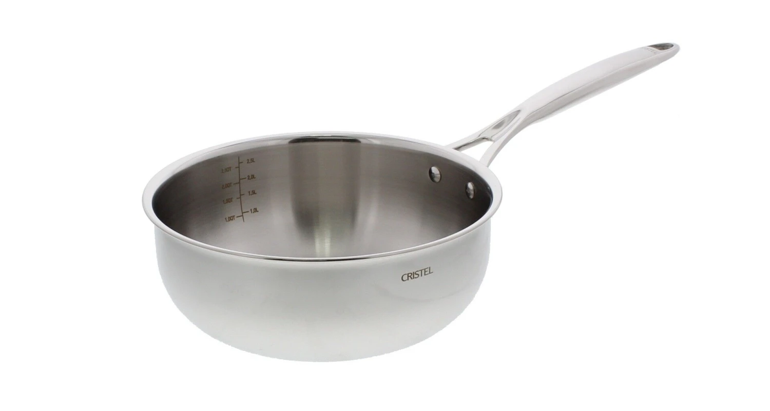 Cristel Castel Pro Multiply Sauspan ø 22 Cm Rvs 3 Cristel Castel Pro Multiply Sauspan ø 22 Cm Rvs