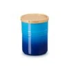 Le Creuset Voorraadpot Met Houten Deksel ø 10 X 12 Cm Aardewerk Azure -Keukenbenodigdheden Winkel 60825542200099