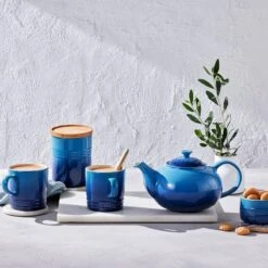 Le Creuset Voorraadpot Met Houten Deksel ø 10 X 12 Cm Aardewerk Azure -Keukenbenodigdheden Winkel 60825542200099 alt5