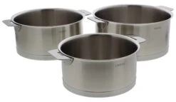 Cristel Strate Removable Set Kookpannen Rvs 3-delig