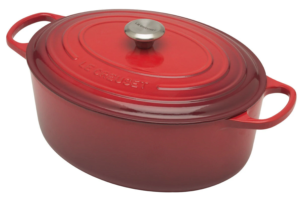 Le Creuset Signature Braadpan Ovaal 8,9 Liter ø 35 Cm Gietijzer Kersrood 3 Le Creuset Signature Braadpan Ovaal 8,9 Liter ø 35 Cm Gietijzer Kersrood