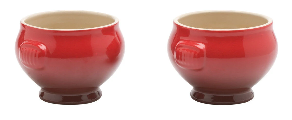 Le Creuset Soepkom ø 11 Cm Aardewerk Kersrood 2 Stuks 3 Le Creuset Soepkom ø 11 Cm Aardewerk Kersrood 2 Stuks