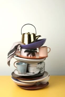 HK Living ACE6740 Bold & Basic Theepot 700 Ml Aardewerk Goudkleurig -Keukenbenodigdheden Winkel ace6740 b