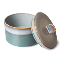 HK Living 70's ACE7081 Dusk Voorraadpot 1,65 Liter Aardewerk -Keukenbenodigdheden Winkel ace7081 lr b 01 1