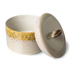 HK Living 70's ACE7104 Autumn Voorraadpot 1,65 Liter Aardewerk -Keukenbenodigdheden Winkel ace7104 lr b 01 1