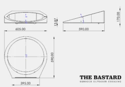 The Bastard Pizza-rotisserie Voor Large -Keukenbenodigdheden Winkel afmetingen rotisserie
