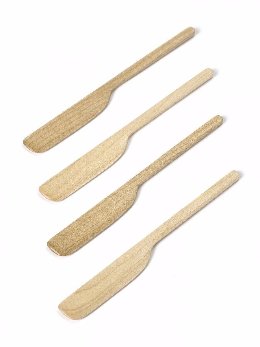 Serax Merci Mes Esdoornhout 14 X 1,5 Cm - 4 Stuks 3 Serax Merci Mes Esdoornhout 14 X 1,5 Cm - 4 Stuks