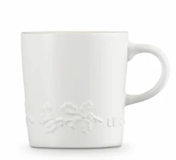 Le Creuset Holly Collectie Mok 200 Ml Aardewerk Katoenwit -Keukenbenodigdheden Winkel lc 20200529 zs ps fs 60303204311511 005