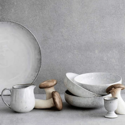 Broste Copenhagen Nordic Sand Schaal ø 22,5 X 4,5 Cm Aardewerk Wit 4 Broste Copenhagen Nordic Sand Schaal ø 22,5 X 4,5 Cm Aardewerk Wit - Afbeelding 2