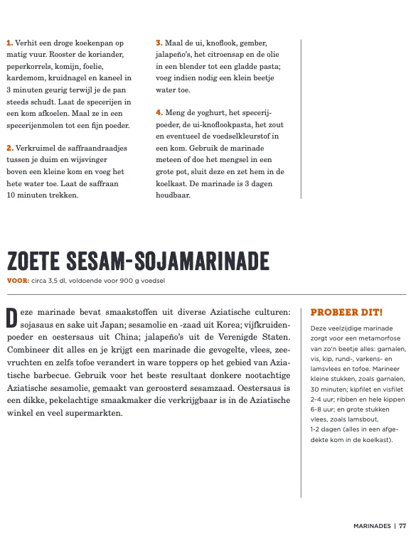 BBQ-sauzen, Rubs En Marinades : Ruim 200 Recepten Om Je Vingers Bij Af Te Likken 19 BBQ-sauzen, Rubs En Marinades : Ruim 200 Recepten Om Je Vingers Bij Af Te Likken - Afbeelding 17